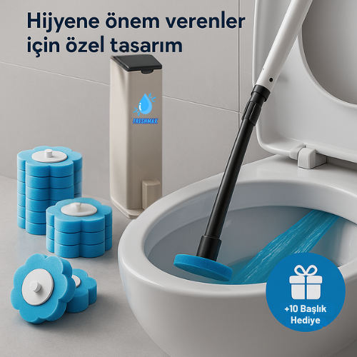 FRESHMAX Kullan At Başlıklı Hijyenik Tuvalet Fırçası