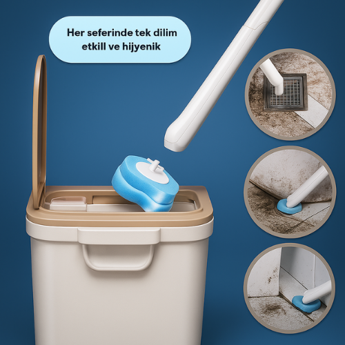 FRESHMAX Kullan At Başlıklı Hijyenik Tuvalet Fırçası