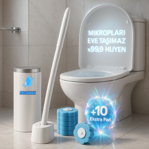 FRESHMAX Kullan At Başlıklı Hijyenik Tuvalet Fırçası